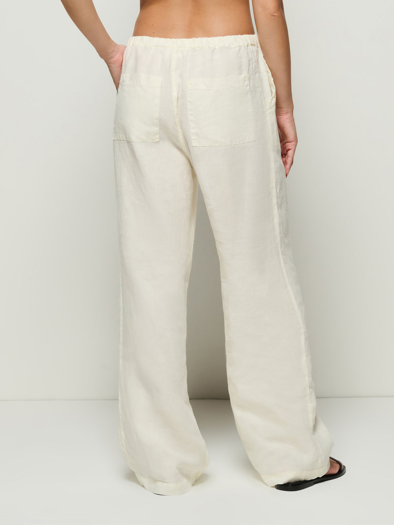 Nation Los Angeles Lucia Tie Linen Pant