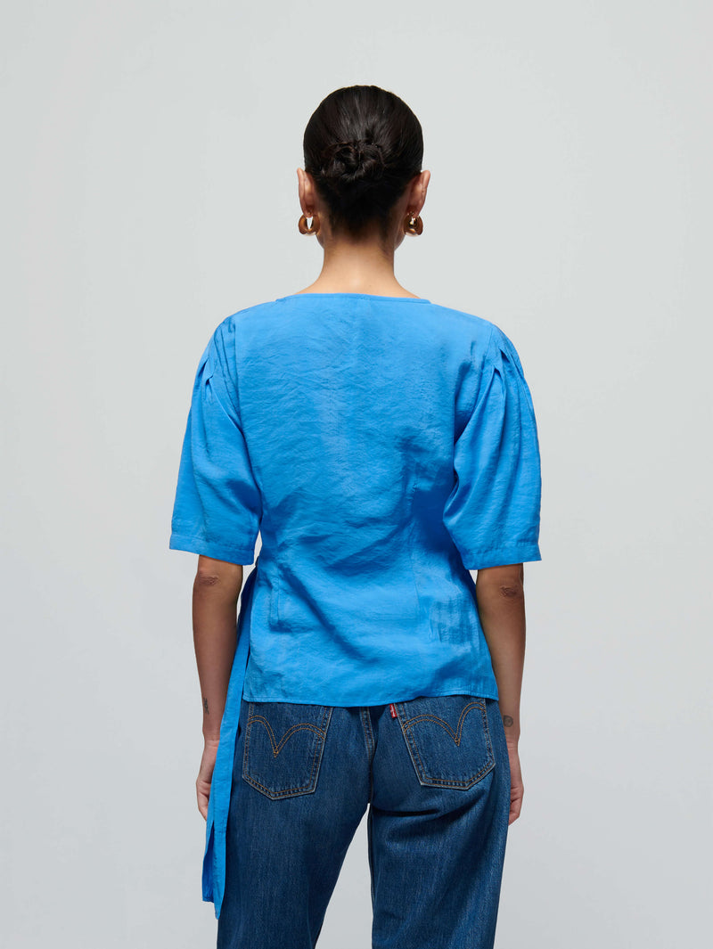 NATION LTD Luisa Tie Front Top