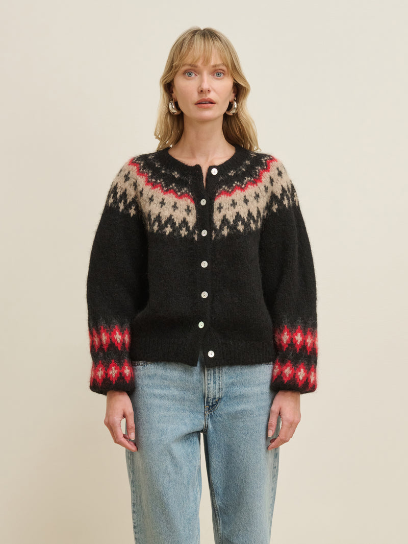Nation Los Angeles Lula Fair Isle Cardigan