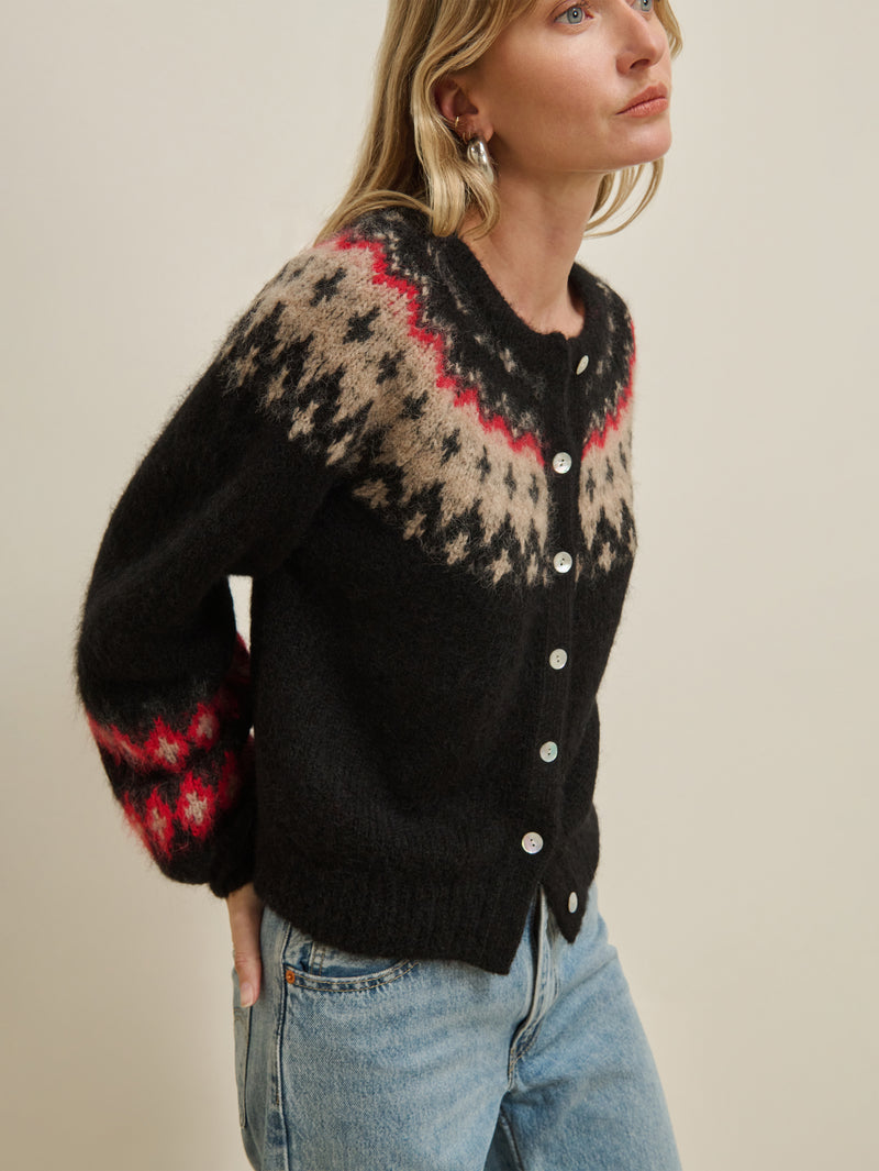 Nation Los Angeles Lula Fair Isle Cardigan