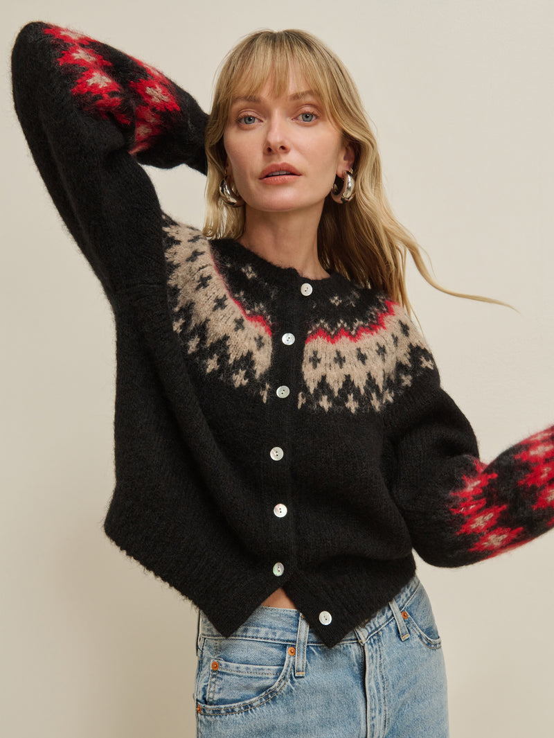 Nation Los Angeles Lula Fair Isle Cardigan