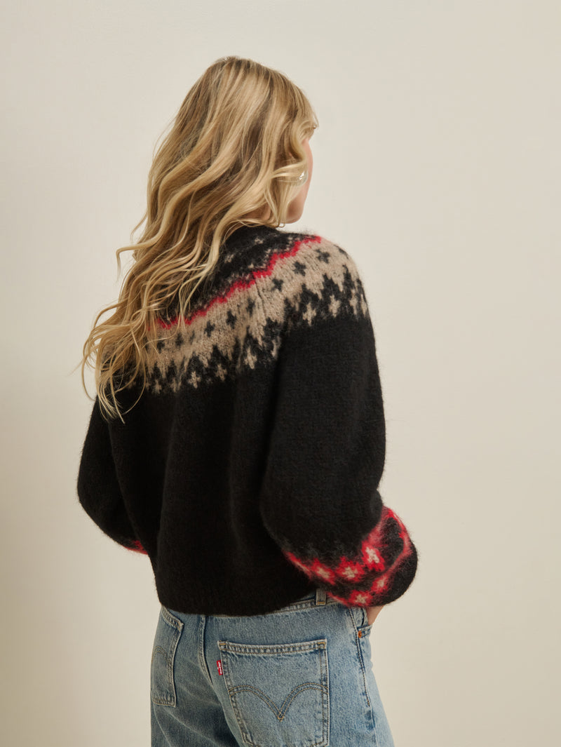 Nation Los Angeles Lula Fair Isle Cardigan
