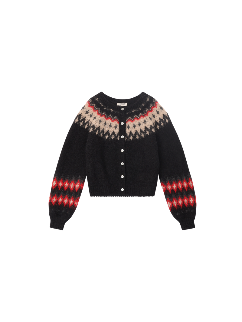 Nation Los Angeles Lula Fair Isle Cardigan