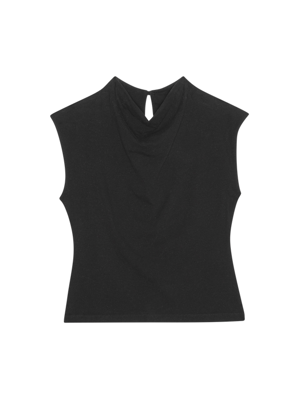 Nation Los Angeles Lulu Mock Neck Top