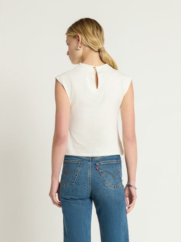 Nation Los Angeles Lulu Mock Neck Top