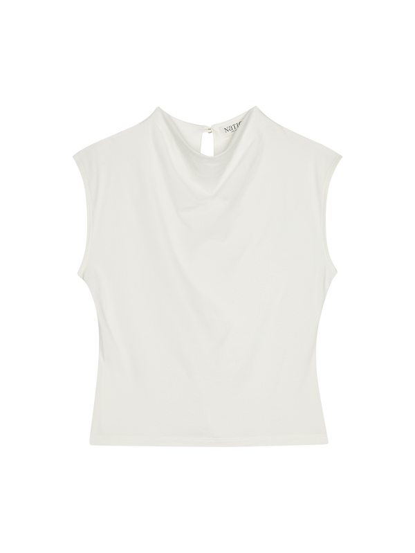 Nation Los Angeles Lulu Mock Neck Top