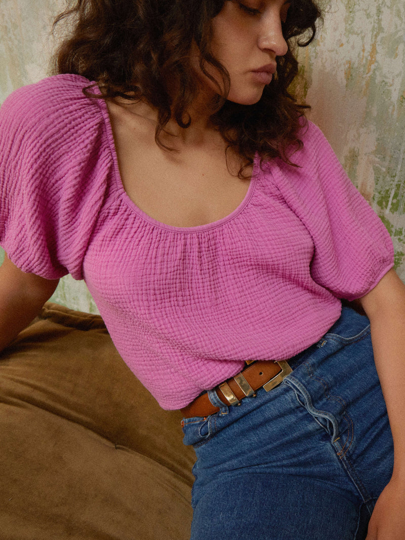 NATION LTD Lyric Easy Peasant Blouse