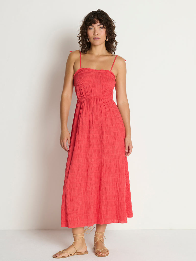 Nation Los Angeles Madeline Tie Midi Dress