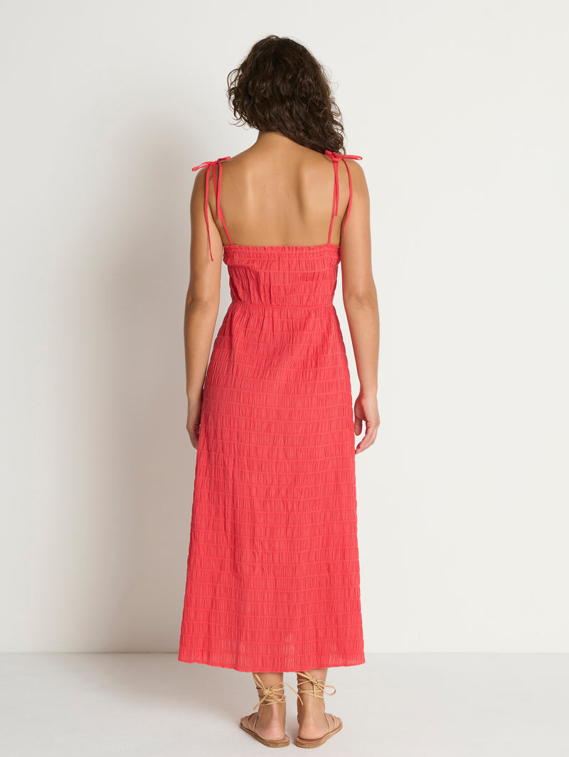 Nation Los Angeles Madeline Tie Midi Dress