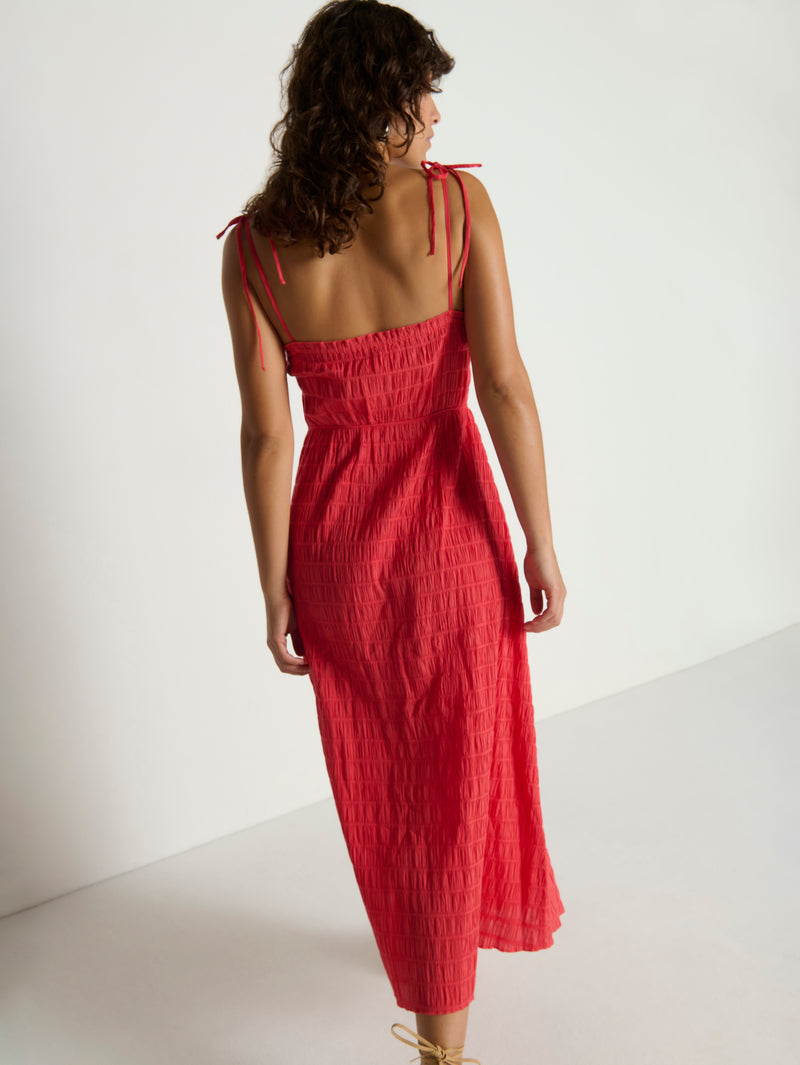 Nation Los Angeles Madeline Tie Midi Dress