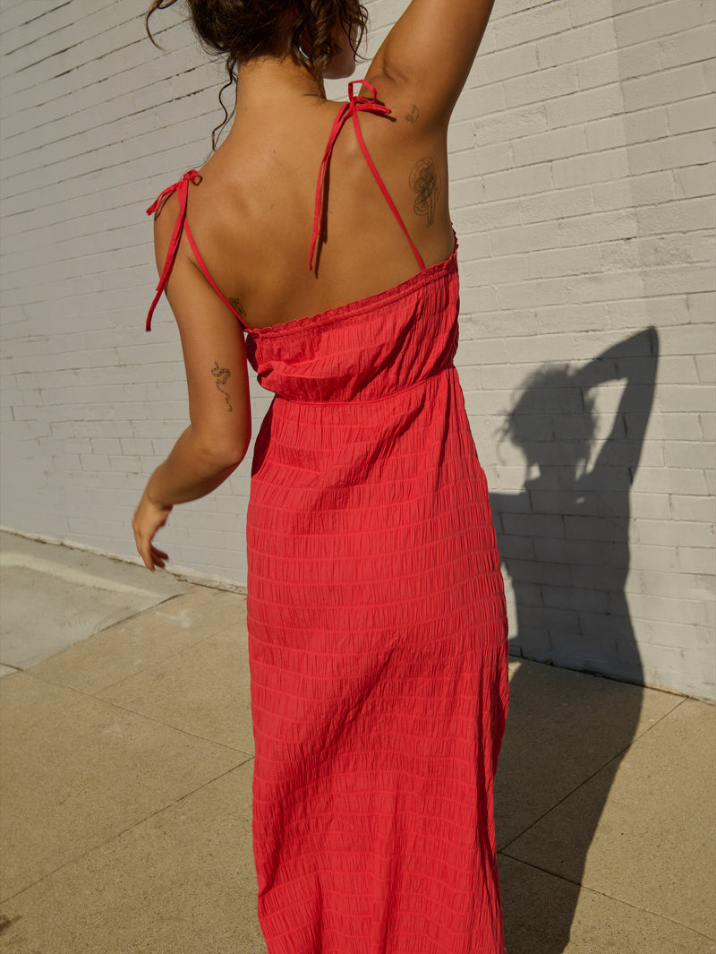 Nation Los Angeles Madeline Tie Midi Dress