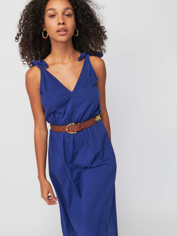 NATION LTD Marcela Tie Strap Midi Dress 