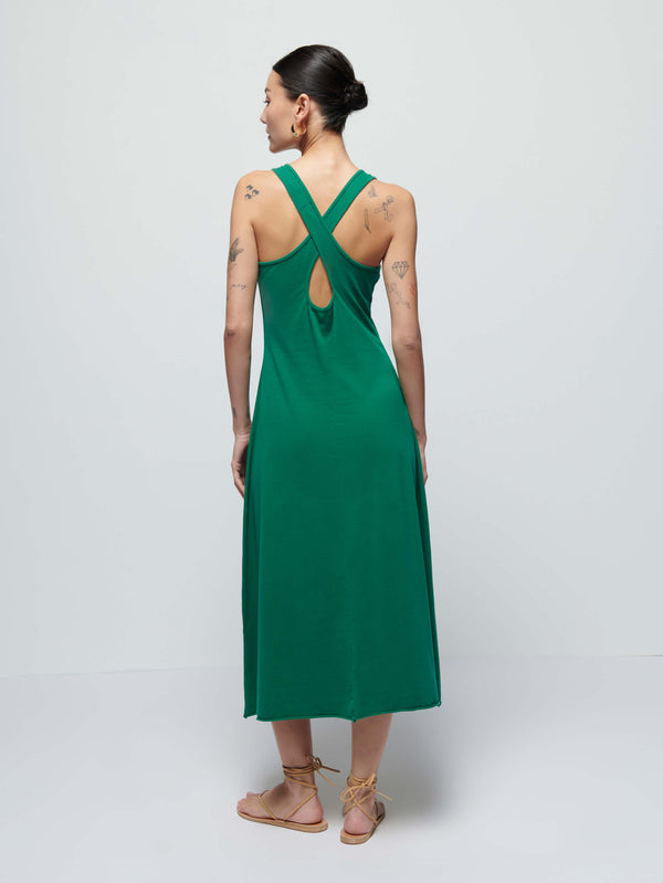 NATION LTD Merethe Crossback Midi Dress