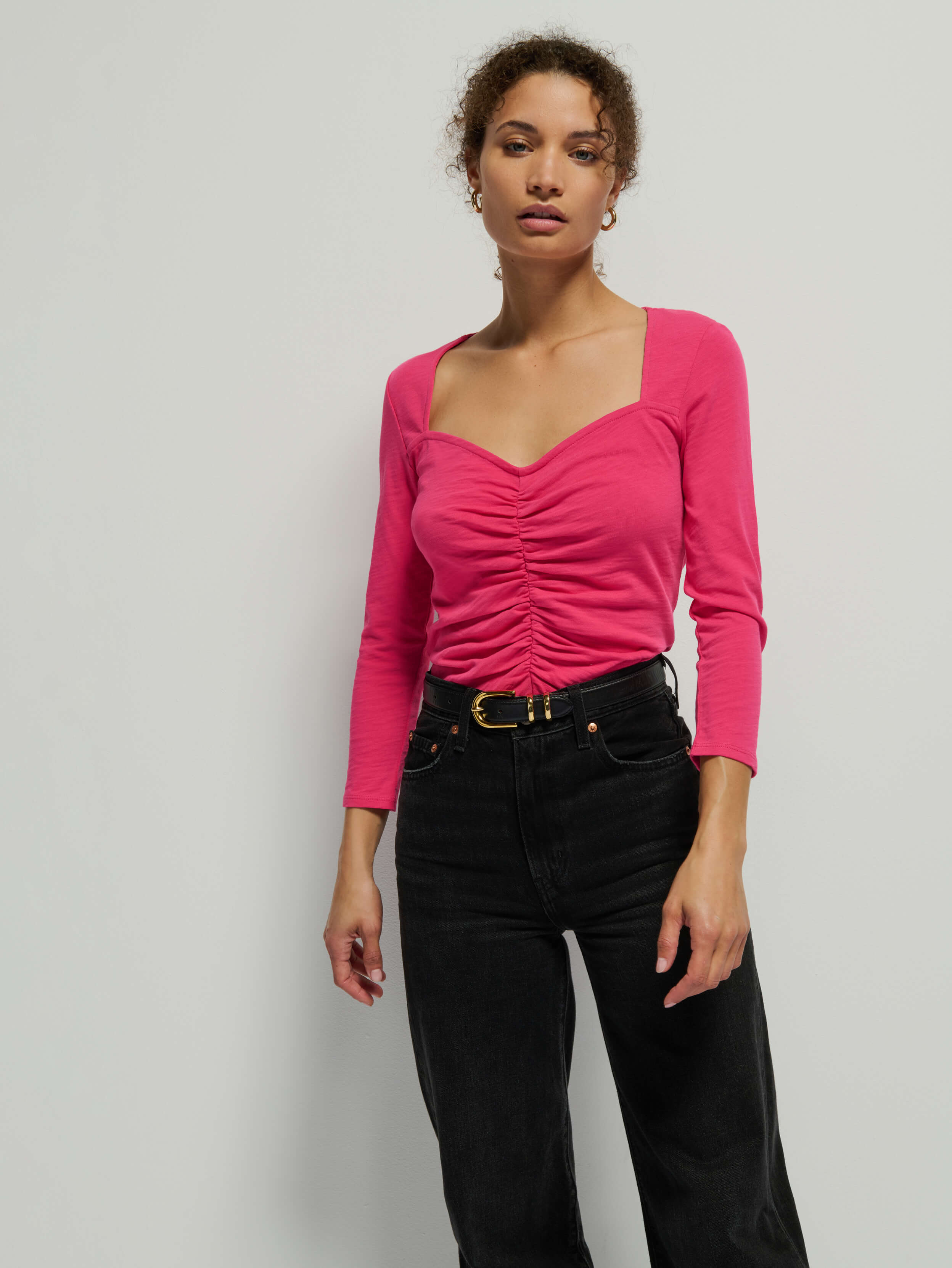 Mikaela Top - Pink Flambe | Nation Los Angeles