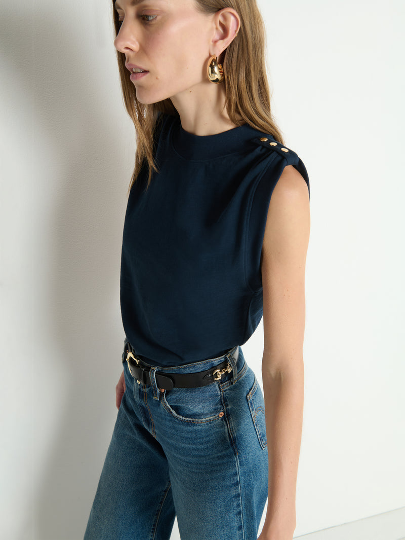Nation Los Angeles Mikka Buttoned Tank
