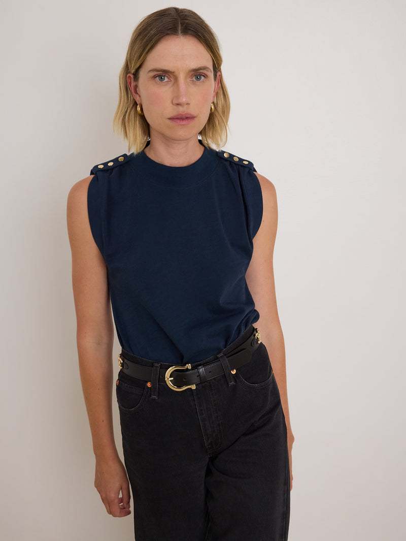 Nation Los Angeles Mikka Buttoned Tank