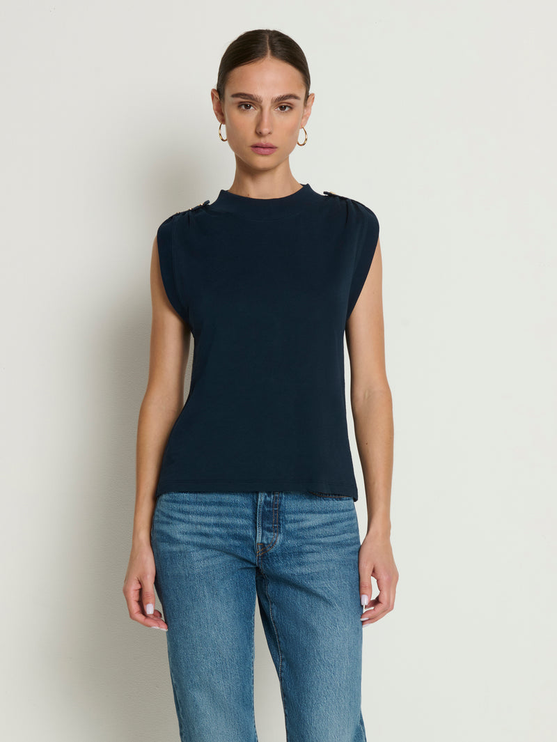 Nation Los Angeles Mika Buttoned Tank