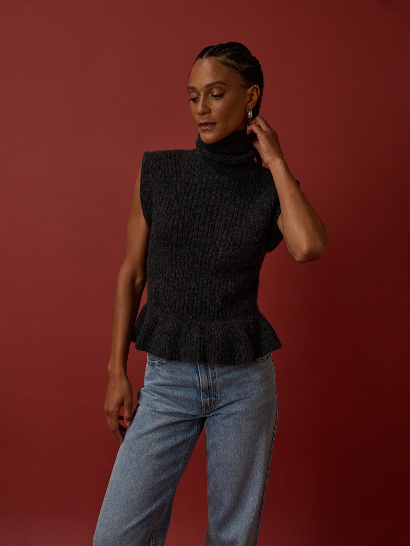 Nation Los Angeles Miranda Turtleneck Tank