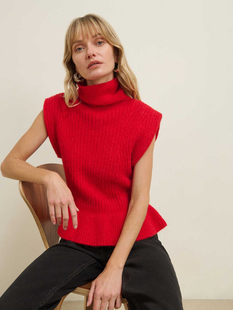 Nation Los Angeles Miranda Turtleneck Tank