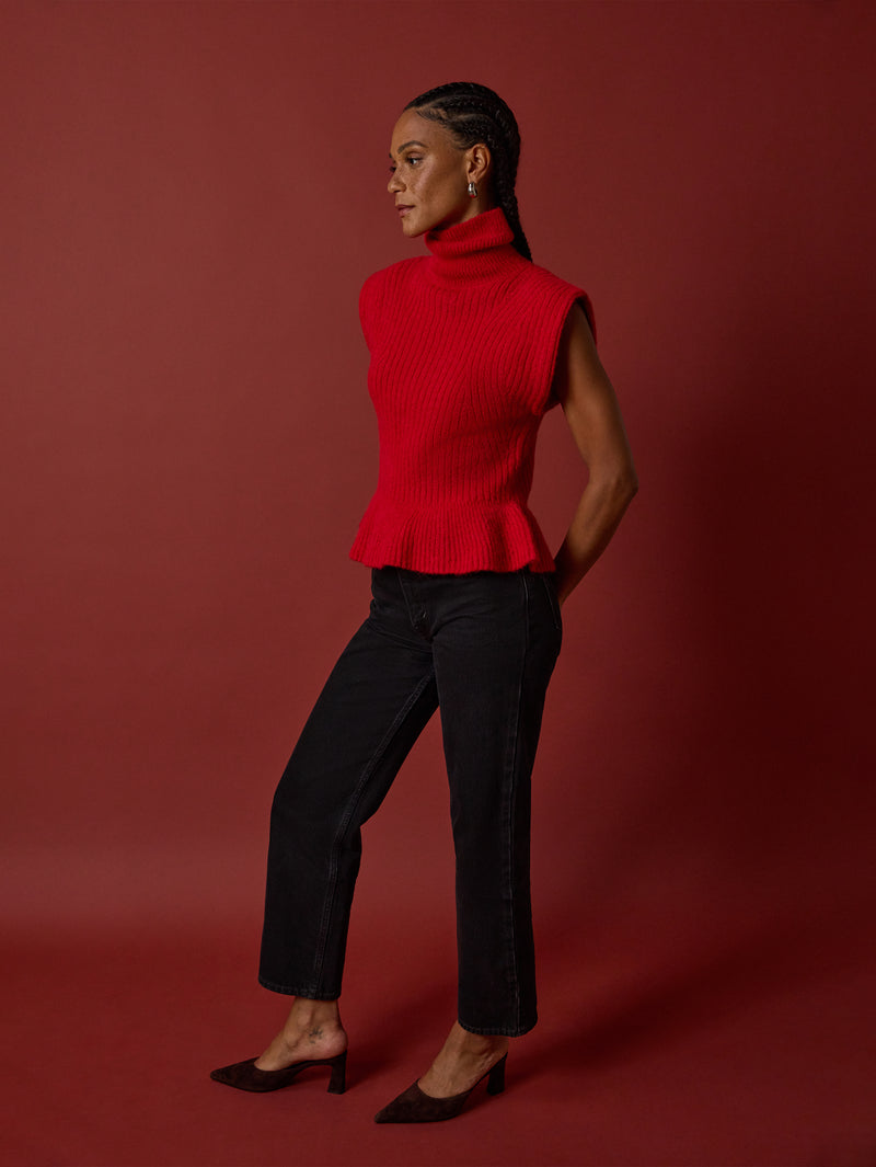Nation Los Angeles Miranda Turtleneck Tank