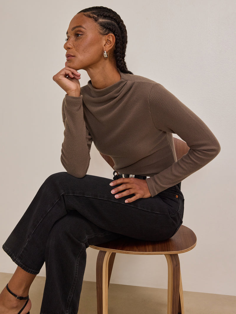 Nation Los Angeles Neda Pleated Top
