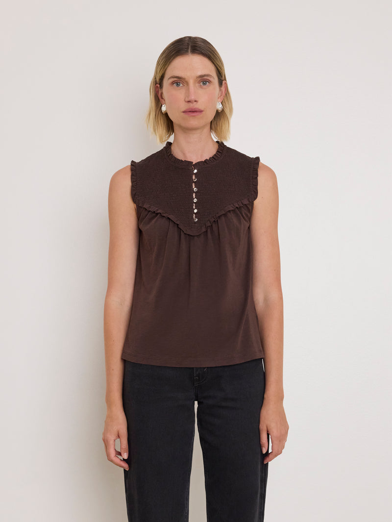 Nation Los Angeles Nelly Smocked Top
