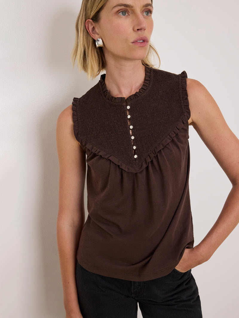 Nation Los Angeles Nelly Smocked Top