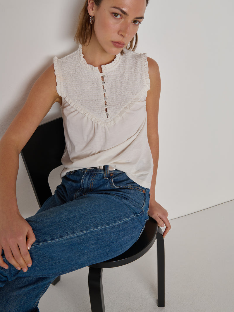 Nation Los Angeles Nelly Smocked Top