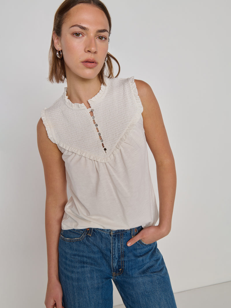 Nation Los Angeles Nelly Smocked Top