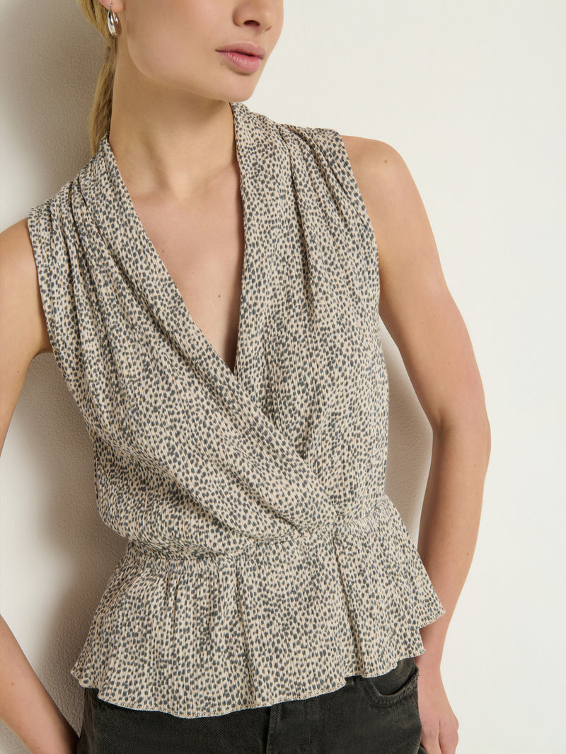 Nation Los Angeles Nina Wrap Front Top