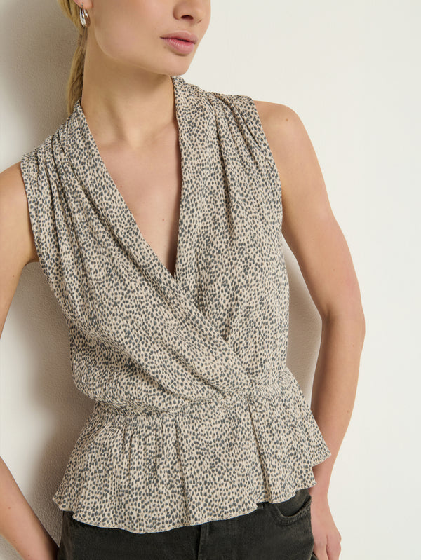 Nation Los Angeles Nina Wrap Front Top