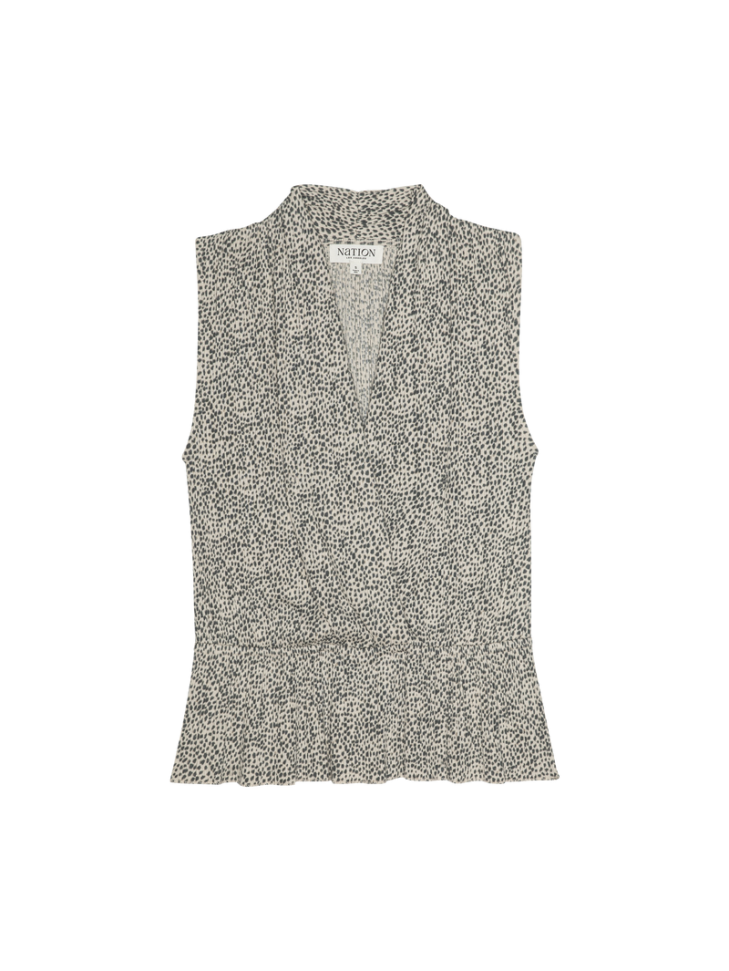Nation Los Angeles Nina Wrap Front Top