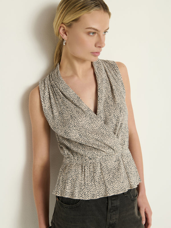 Nation Los Angeles Nina Wrap Front Top