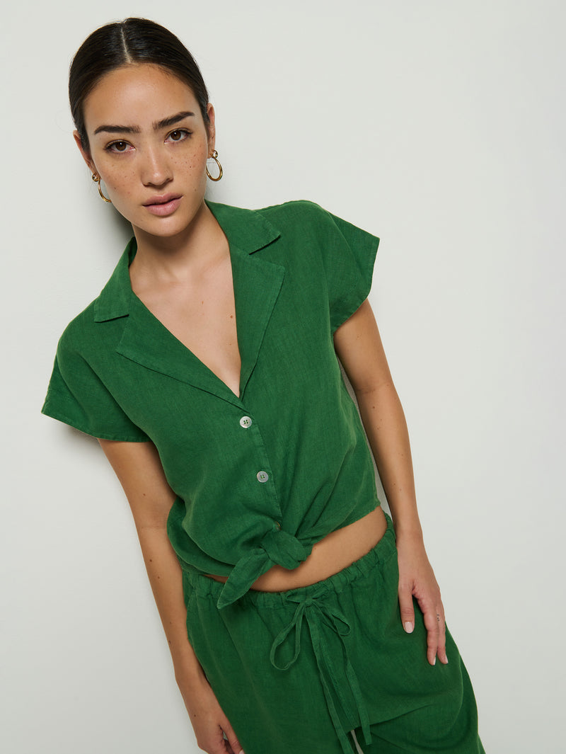 Nation Los Angeles Noemi Tie Top