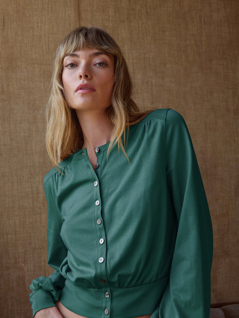Nation Los Angeles Olive Blouse