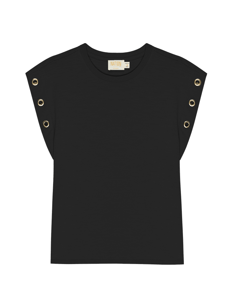 NATION LTD Oran Muscle Tee with Grommet