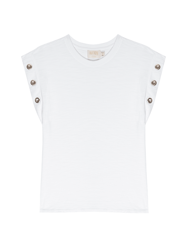 NATION LTD Oran Muscle Tee with Grommet