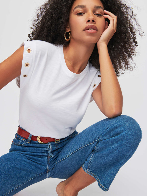 NATION LTD Oran Muscle Tee with Grommet 