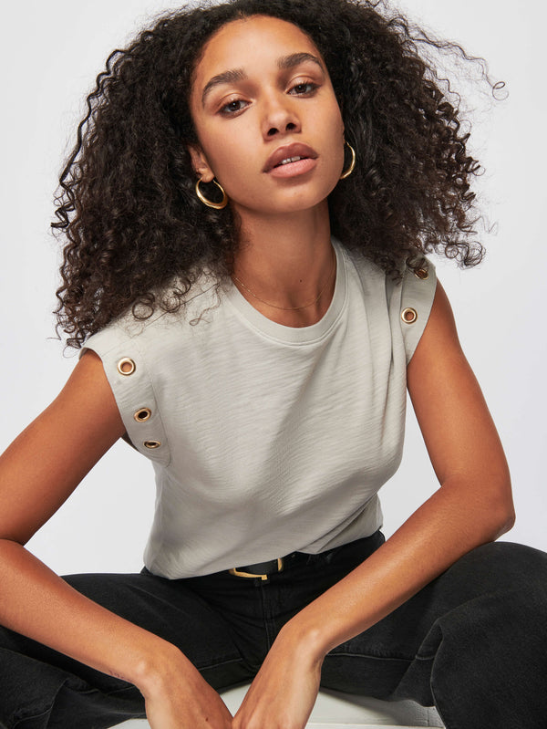 NATION LTD Oran Muscle Tee with Grommet 
