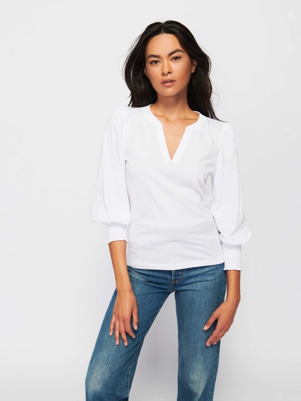 NATION LTD Flora Peasant Tee 