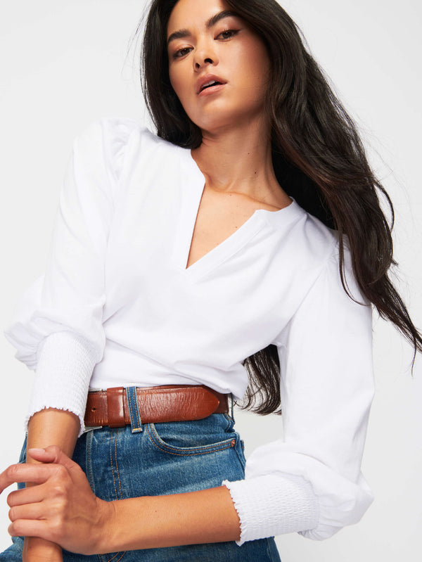 NATION LTD Flora Peasant Tee 