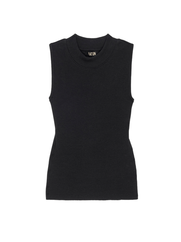 NATION LTD Joan Sleeveless Mock Neck Tank Top