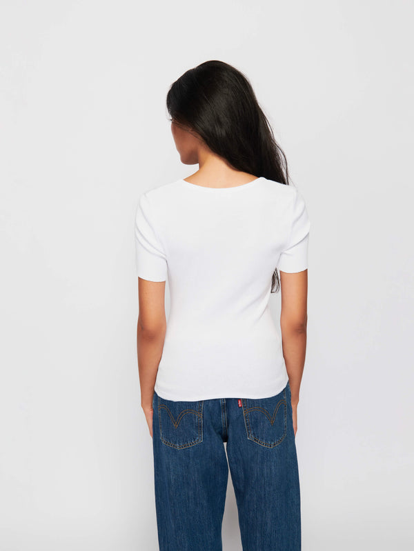 NATION LTD Nevinna Seamed Gathered Tee 