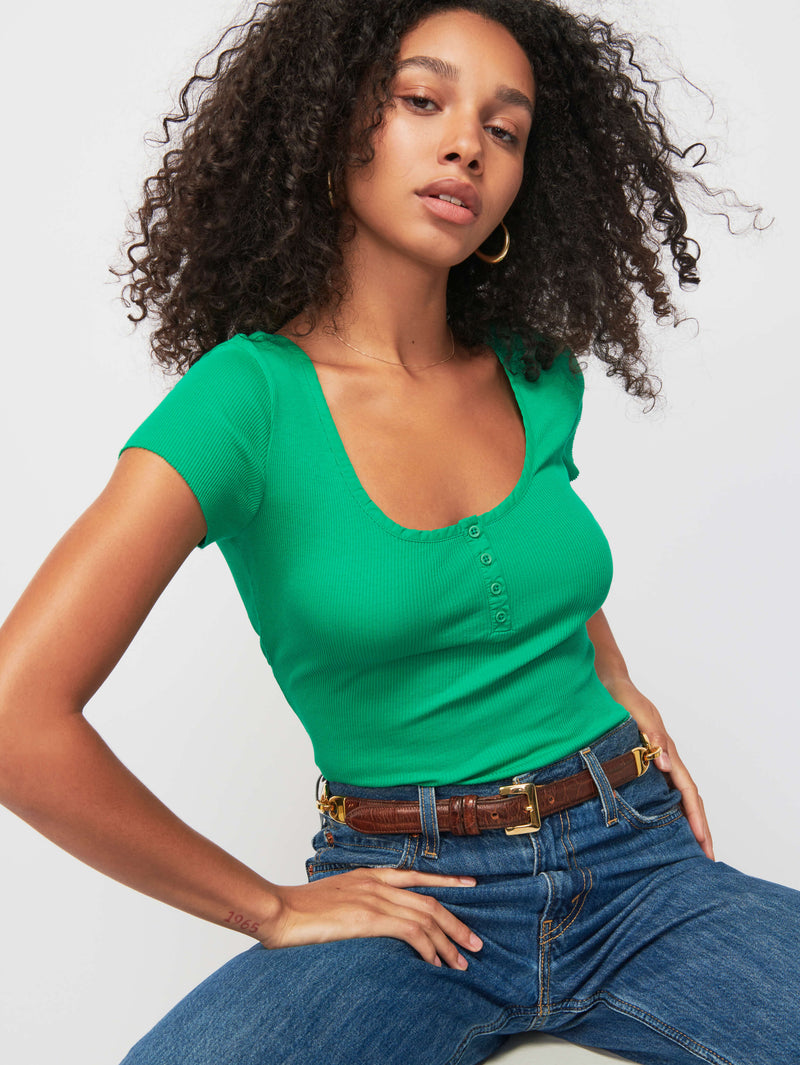 NATION LTD Quinn Wrap Tee