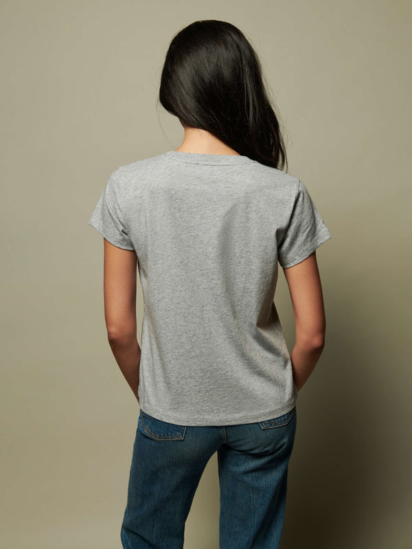 NATION LTD Goldie Organic Cotton Boxy Crew Neck