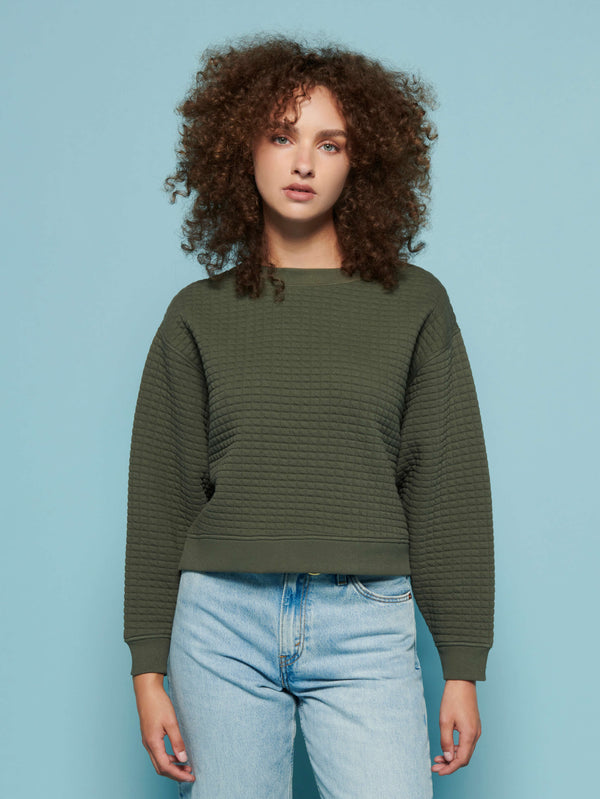 NATION LTD Ozzie Quilted Sweatshirt