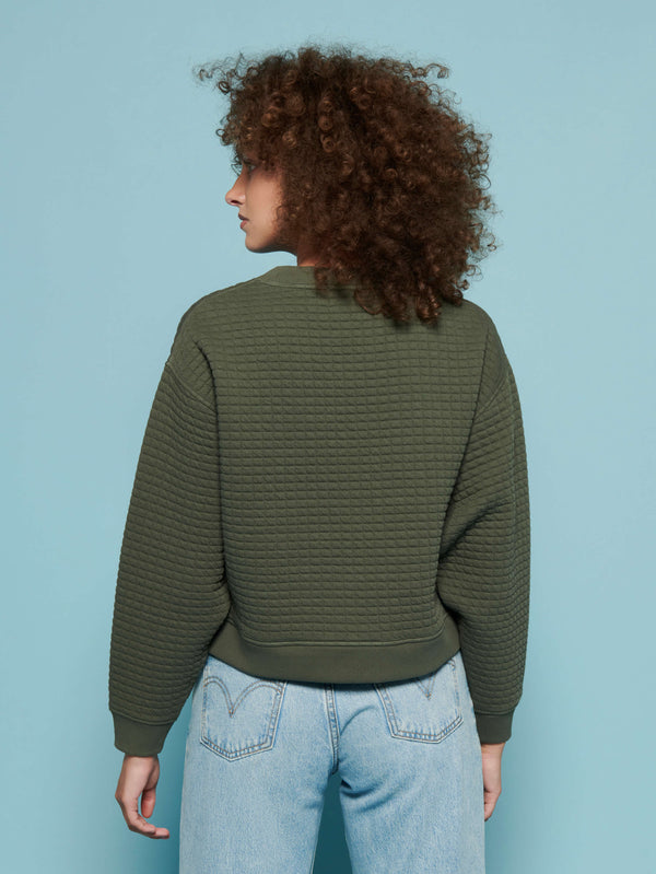 NATION LTD Ozzie Quilted Sweatshirt