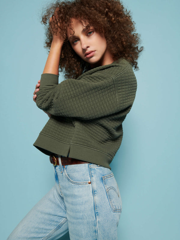 NATION LTD Ozzie Quilted Sweatshirt