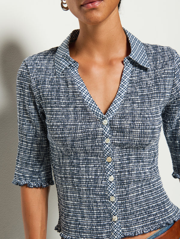 Nation Los Angeles Peggy Smocked Top