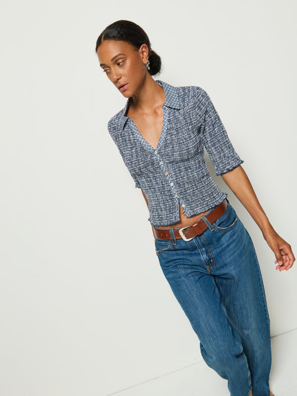 Nation Los Angeles Peggy Smocked Top